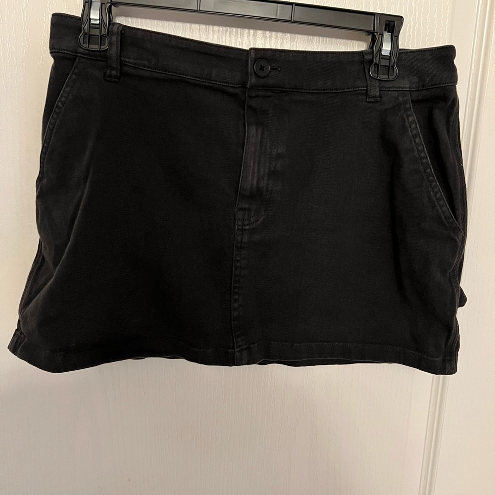 BP Black Denim Mini Skirt